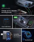LENCENT Bluetooth FM Transmitter with Dual USB Charger