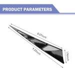 Hood Side Vent Shark Spoiler - 2 Pack