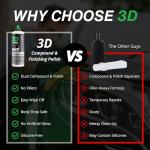 3D One Car Scratch and Swirl Remover 8oz