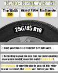 Easy Install Snow Chains for Cars and SUVs