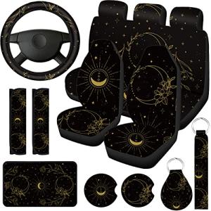 Moon and Stars Car Seat Cover Full Set