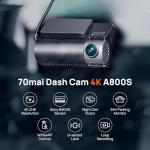 70mai A800S 4K Dash Cam with WiFi & GPS