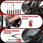 132-Piece Portable Car Tool Kit for Repairs