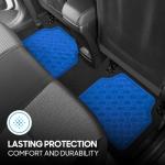 BDK Chrome All-Weather Floor Mats Set - Blue