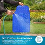 BDK Chrome All-Weather Floor Mats Set - Blue