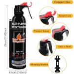 6-Pack Portable Vehicle Fire Extinguishers with Mount