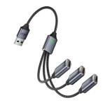 USB Splitter Y Adapter for Car and Devices