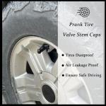 4 Pcs 1.6 inch Black Prank Tire Valve Stem Caps Tire Air Caps Universal for Cars Trucks Motorcycles SUV