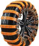 AUTO HIGH 10 Pack Universal Car Snow Chains with Storage Bag and Tools, Tires 165-265 mm for Cars, Trucks, SUVs, Non-Slip Adjustable Winter Snow Chains (single row nail)