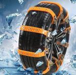 AUTO HIGH 10 Pack Universal Car Snow Chains with Storage Bag and Tools, Tires 165-265 mm for Cars, Trucks, SUVs, Non-Slip Adjustable Winter Snow Chains (single row nail)