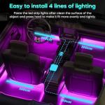 LED Car Decor Lights with APP Control for Couples