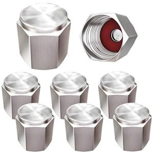 Brass Tire Valve Caps - 8 Pack Universal Fit