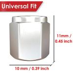 Brass Tire Valve Caps - 8 Pack Universal Fit