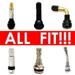 Brass Tire Valve Caps - 8 Pack Universal Fit