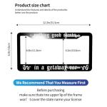 Nothing Good Starts in a Getaway Car License Plate Frame