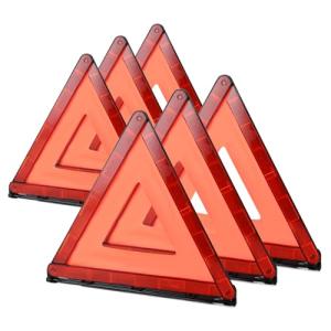 Emergency Reflective Warning Triangle Kit – 6 Pack