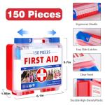 Compact 150-Piece Emergency First Aid Kit