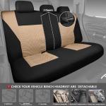 Universal 3D Tyre Embossed Car Seat Covers Set