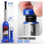 Hydraulic Bottle Jack for Vehicle Repair - 2 Ton