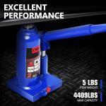 Hydraulic Bottle Jack for Vehicle Repair - 2 Ton