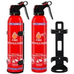 Portable Dry Chemical Fire Extinguisher Set - 2 Pack