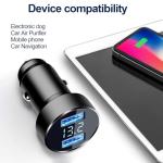 Dual Port Fast Charging USB Car Charger 2-Pack