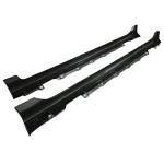 Toyota Corolla Side Skirt Extensions Black Plastic Pair