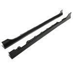 Toyota Corolla Side Skirt Extensions Black Plastic Pair
