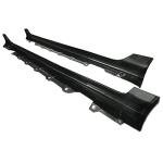 Toyota Corolla Side Skirt Extensions Black Plastic Pair
