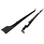 Toyota Corolla Side Skirt Extensions Black Plastic Pair