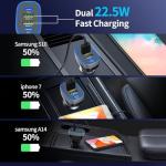 Meagoes 4-Port USB C Car Charger 90W