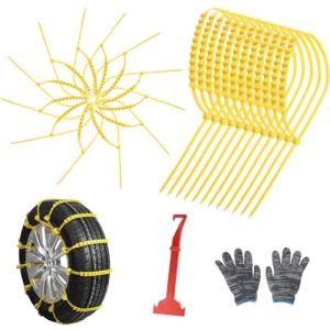 12 Pack Snow Tire Chains for Winter Driving