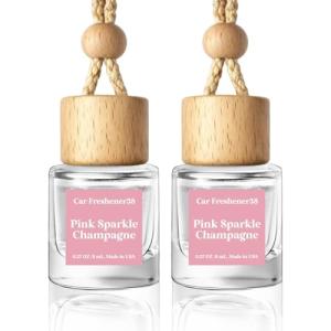 HoogaLife Pink Sparkle Champagne Car Air Fresheners 2-Pack