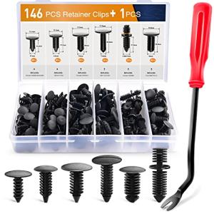 146PCS Nylon Bumper Shield Retainer Clip Set