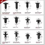 Nilight 240PCS Bumper Retainer Clips Kit