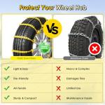 12 Pack Snow Tire Chains for Winter Driving