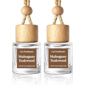 HoogaLife Mahogany Teakwood Car Air Freshener 2-Pack