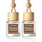 HoogaLife Mahogany Teakwood Car Air Freshener 2-Pack