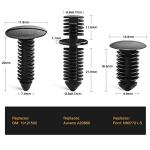 146PCS Nylon Bumper Shield Retainer Clip Set