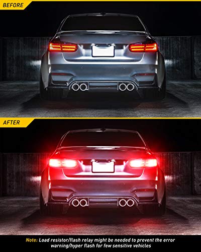 AUXITO 3156/3157 Red LED Brake Tail Bulbs