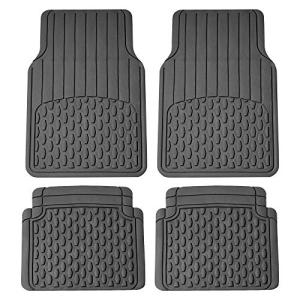 FH Group Heavy-Duty Rubber Floor Mats Set