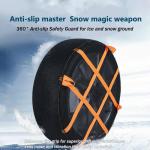 Snow Socks for Tires - Winter Traction 2 Pcs