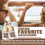 HoogaLife Mahogany Teakwood Car Air Freshener 2-Pack