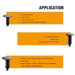 146PCS Nylon Bumper Shield Retainer Clip Set