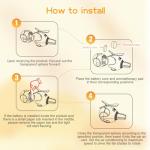 Cute Yellow Duck Car Air Freshener with Lights