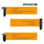 146PCS Nylon Bumper Shield Retainer Clip Set