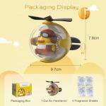 Cute Yellow Duck Car Air Freshener with Lights