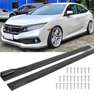 DREAMOTOR Universal 2PCS Car Side Skirts Kit