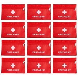 12 Pack Mini First Aid Kit Bags for Travel