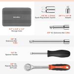 21-Piece Metric Socket Set for Automotive Repairs